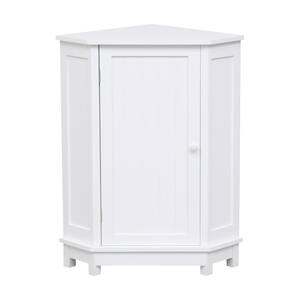24.72 in. W x 17.52 in. D x 31.5 in. H White Linen Cabinet with Adjustable Shelf