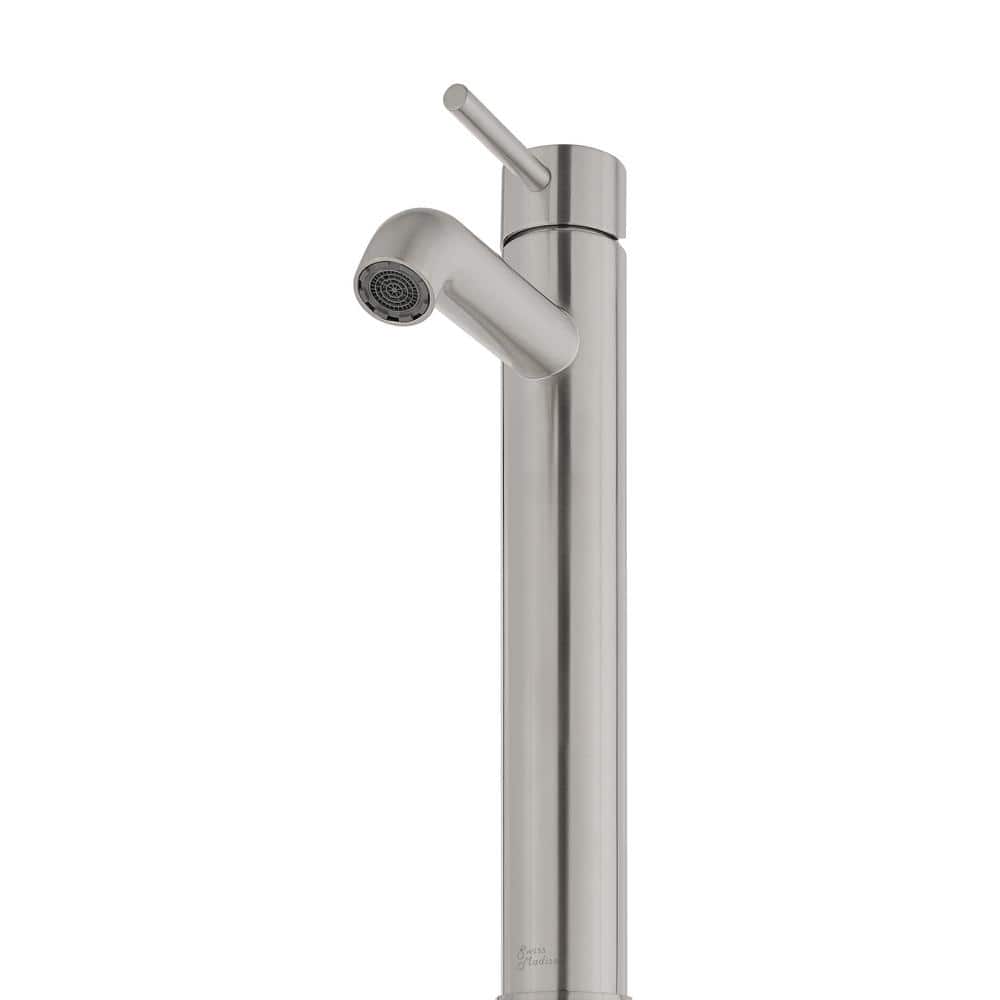 Ivy Brushed Nickel Single-Handle High Arc Bathroom Faucet