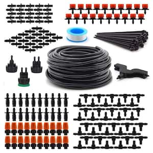50 ft. Drip Irrigation Kit Plant Watering System 1/4 in. Blank Distribution Tubing Automatic Drip Kits for Garden