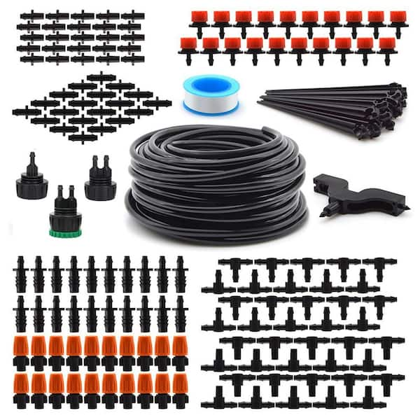 ITOPFOX 50 ft. Drip Irrigation Kit Plant Watering System 1/4 in. Blank ...