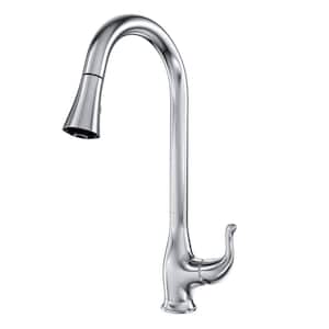 Kapalua 1-Handle Pull Down Sprayer Kitchen Faucet in Chrome