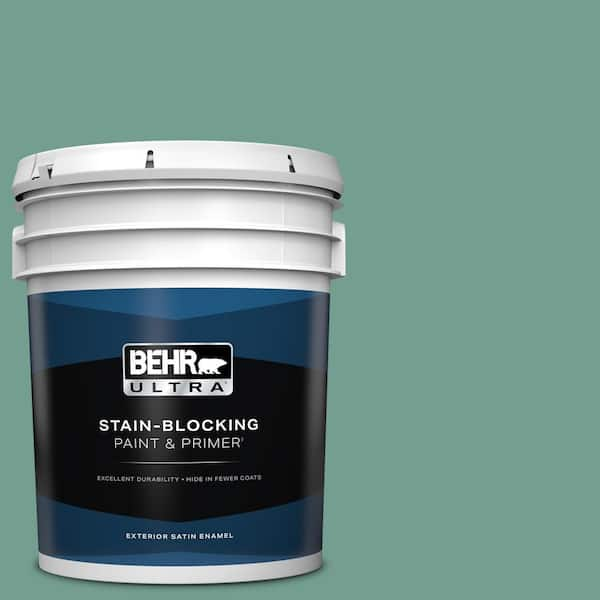 BEHR ULTRA 5 gal. #M430-5 Regal View Satin Enamel Exterior Paint & Primer