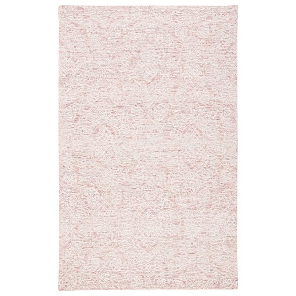 SAFAVIEH Metro Pink/Ivory 4 ft. x 6 ft. Floral Medallion Area Rug