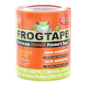 Pro Grade Orange 1.41 in x 60 yds Painter's Tape 4-Pack