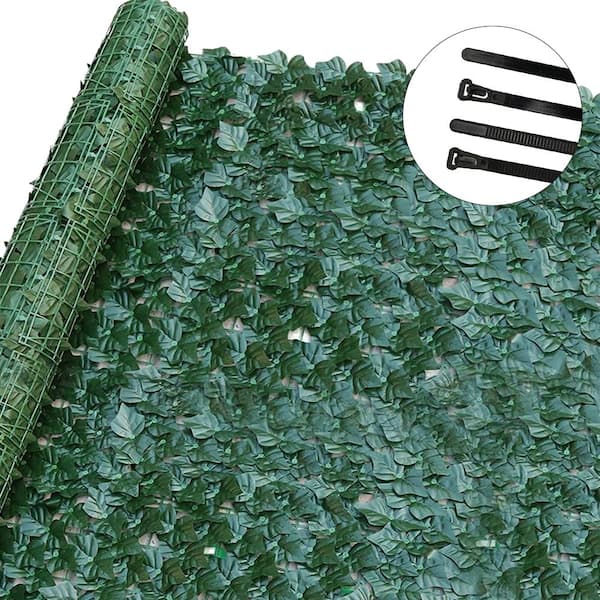 Shatex 39 in. x 118 in. Artificial Ivy Privacy Fence Screen Faux Hedge Panels Decorative Fence for Outdoor Garden