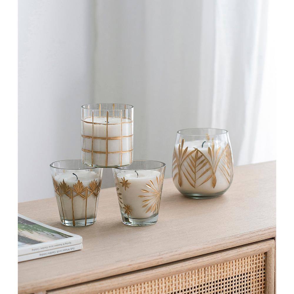 Soy Wax Candles - Set of 4 - Gold (Set of 4)