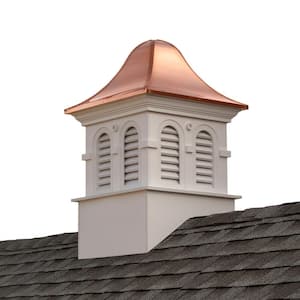 Smithsonian Montgomery 26 in. x 26 in. x 42 in. Vinyl Cupola with Copper Roof