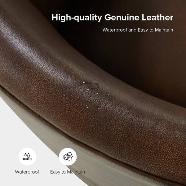 JAYDEN CREATION Amparo Chocolate 29 in. W Contemporary Genuine