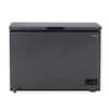 Frigidaire 10 cu. ft. Freezer with Manual Defrost Chest Freezer Easy Drain in Black Garage Ready EFRF1013