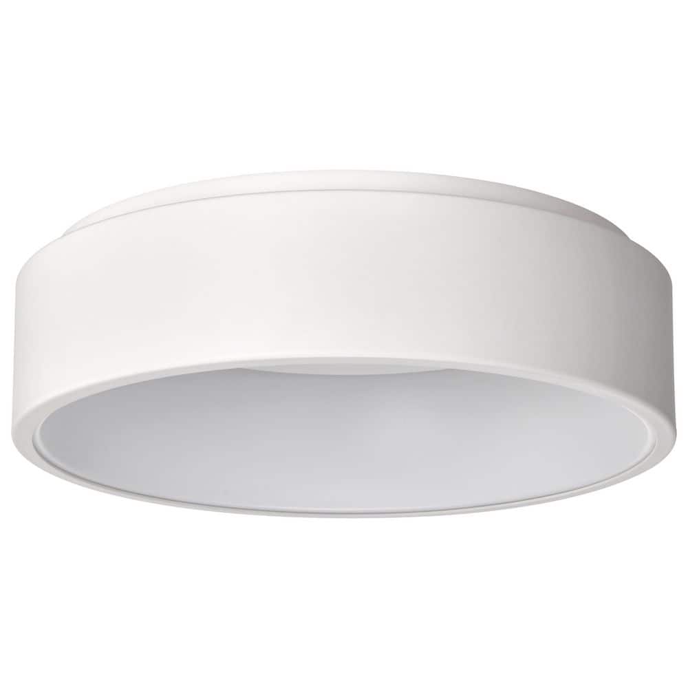 17.75 in. White Contemporary Flush Mount with Frost Acrylic Shade and Integrated LED price history on PriceWatchPro
