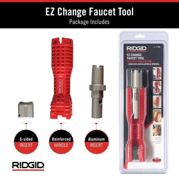 RIDGID 56988 EZ Change Faucet Valve Wrench for sale online 