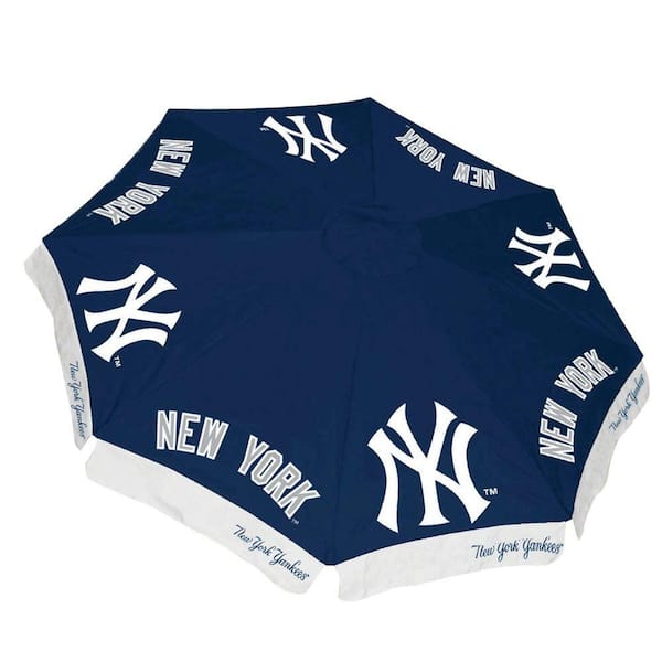 Team Sports America New York Yankees 9 ft. Patio Umbrella in Blue
