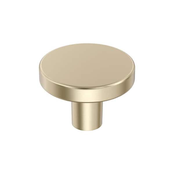 Versa 1-3/8 in. (35 mm) Modern Golden Champagne Round Cabinet Knob