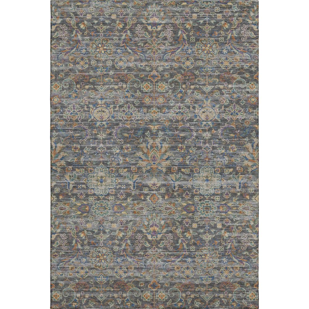 Mayfield Premium Machine Washable Abstract AMF2485 Gray 5 ft. x 7 ft. 6 in. Area Rug price history on PriceWatchPro