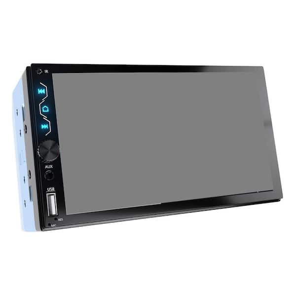 Double Din Car Stereo with Dash Cam 7 in. HD Touchscreen Receiver Supports Carplay Android Auto Bluetooth Backup Camera