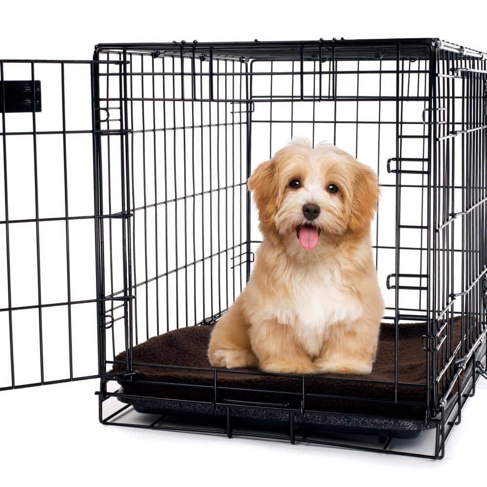 Small Brown Self-Heating Sherpa Pet Crate Pad