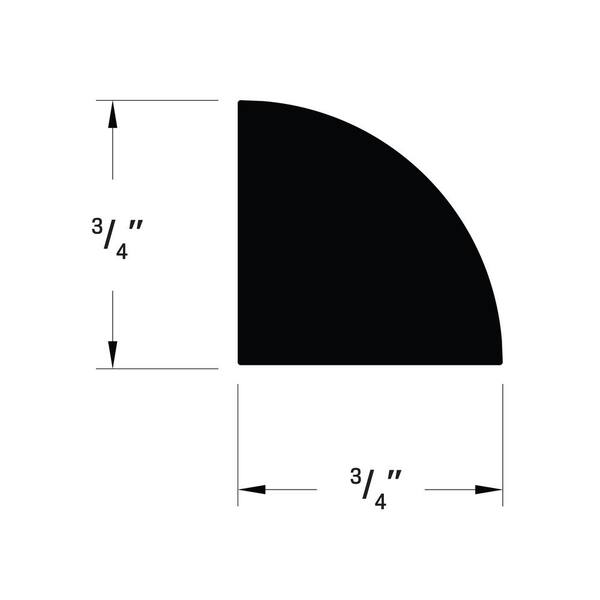 Royal Building S 2689 3 4 In X 8 Ft Primed White Pvc Quarter Round Moulding 0268908001 Royal Building S 2689 3 4 In X, Rubber Quarter Round Molding Home Depot