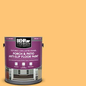 1 gal. #BIC-42 Liquid Gold Textured Low-Lustre Enamel Interior/Exterior Porch and Patio Anti-Slip Floor Paint