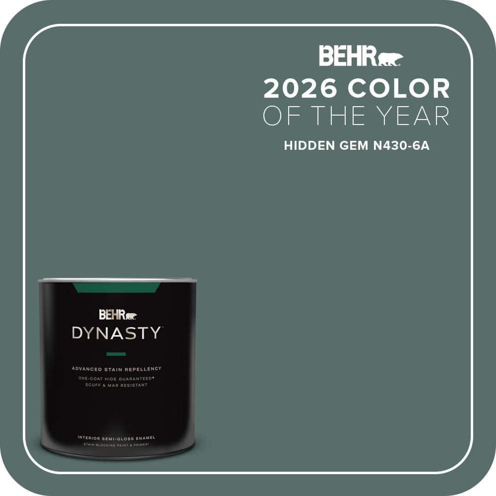 1 qt. #N430-6A Hidden Gem One-Coat Hide Semi-Gloss Enamel Interior Stain-Blocking Paint and Primer price history on PriceWatchPro