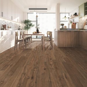 Bromo Hickory 1/2 in. T x 5 in. W Tongue and Groove Wire Brushed Engineered Hardwood Flooring (26.25 sq. ft./Case)