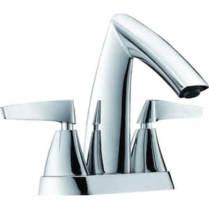 4 in. Centerset 2-Handle Bathroom Faucet in Polished Chrome