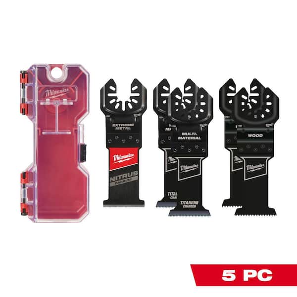 Milwaukee Multi-Tool Oscillating Blade Kit w/ NITRUS & Bi-Metal Blades (5-Piece)