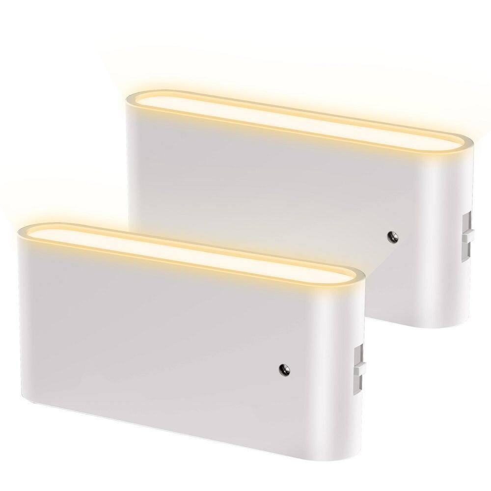 White Plastic Dimmable LED Night Light with Sensor
