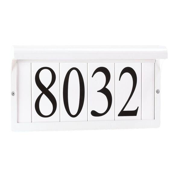 Generation Lighting White Powdercoat Aluminum Address Sign Light Fixture