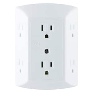 6-Outlet Grounded Adapter-Spaced Tap