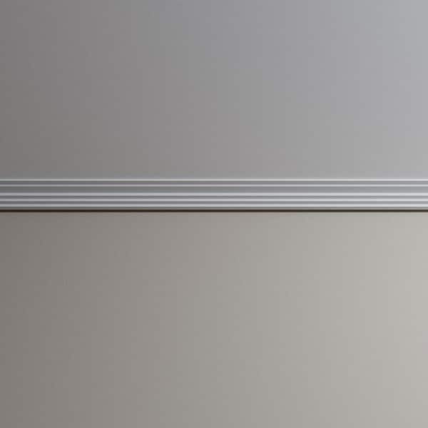 Ekena Millwork Joseph 4.375 in. D x 4.375 in. W x 96 in. L Polyurethane Crown Moulding
