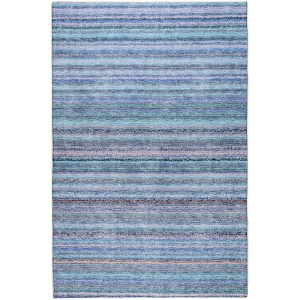 Dream Shag Premium Machine Washable Abstract ADS598 Sky 10 ft. x 14 ft. Area Rug