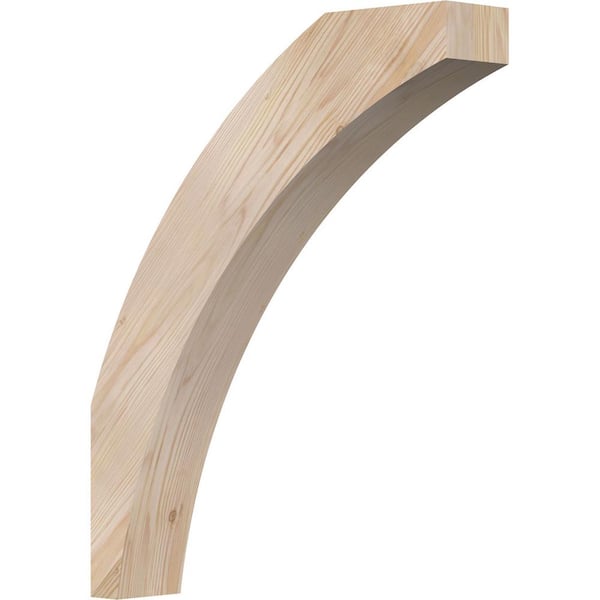 3 1/2"W x 18"D x 22"H Thorton Smooth Knee Brace, Douglas Fir