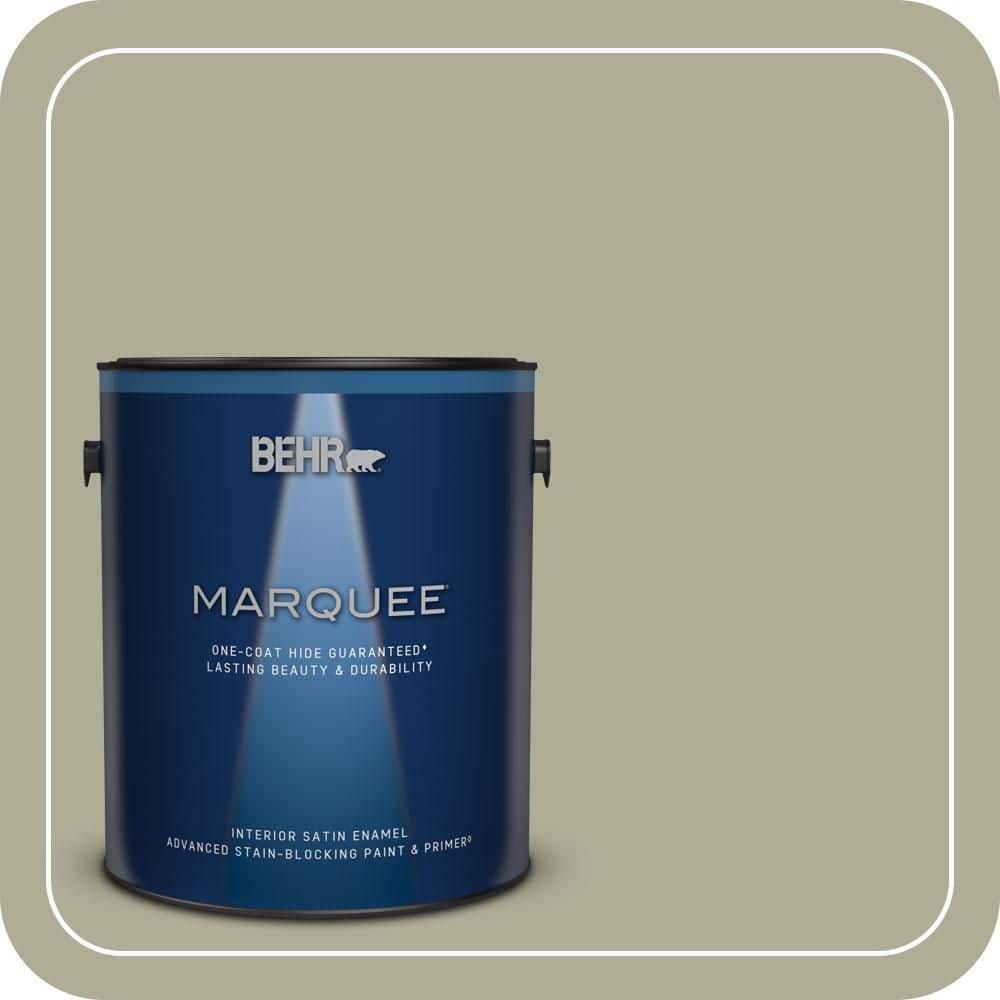 1 gal. #MQ6-27 Sage Wisdom One-Coat Hide Satin Enamel Interior Paint & Primer price history on PriceWatchPro