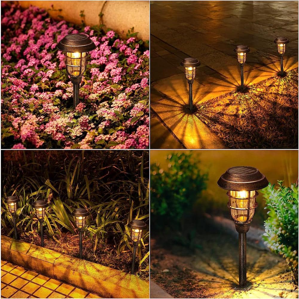 Bronze Solar LED Pathway Lights Multipack for Outdoor Use