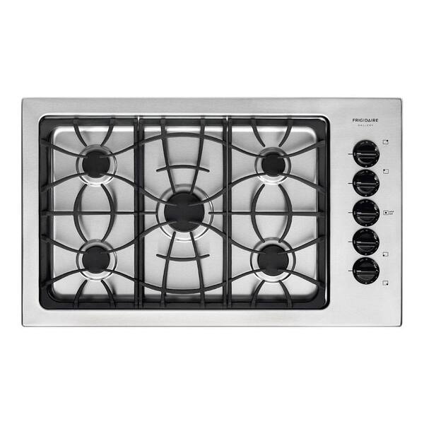 Frigidaire Gallery 36 in. Gas Cooktop in Stainless Steel with 5 burners