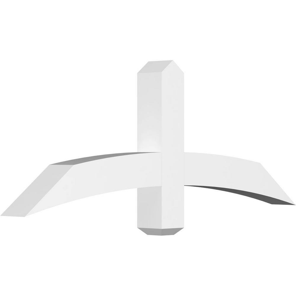 48 in. W x 18 in. H x 4 in. D x 4 in. F, 9/12 Pitch, Bellingham Signature Urethane Gable Bracket, Primed Tan price history on PriceWatchPro