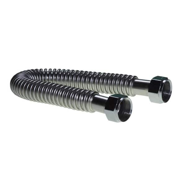 3/4 in. FIP x 3/4 in. FIP x 24 in. Ultra Flex Corrugated 304 Stainless Steel Water Heater Connector