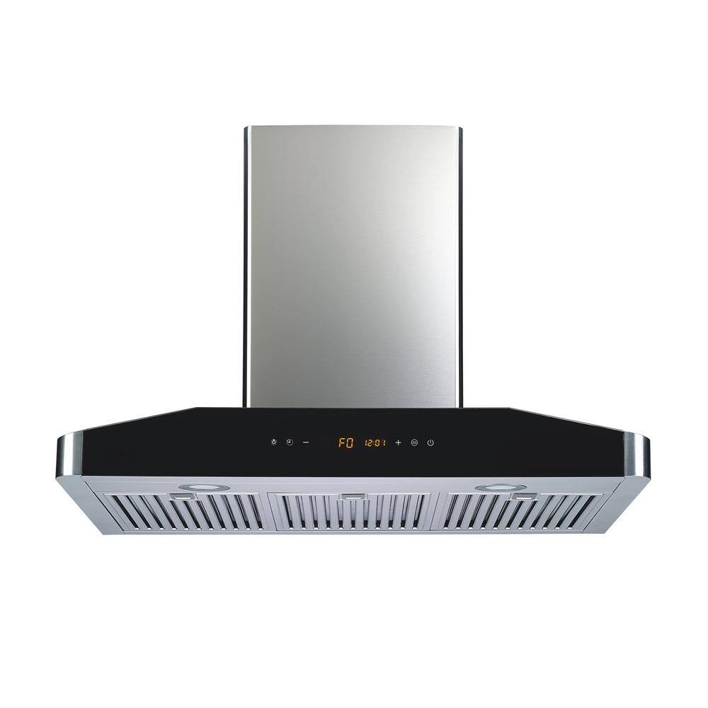Winflo 30 in. Convertible Wall Mount Range Hood in Stainless Steel with