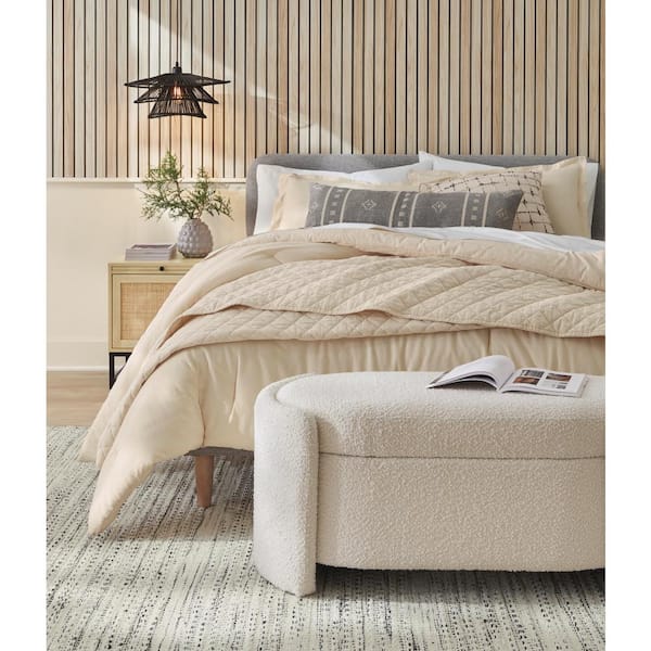 Livabliss Lawrence Cream/Black 8 ft. x 10 ft. Indoor Area Rug