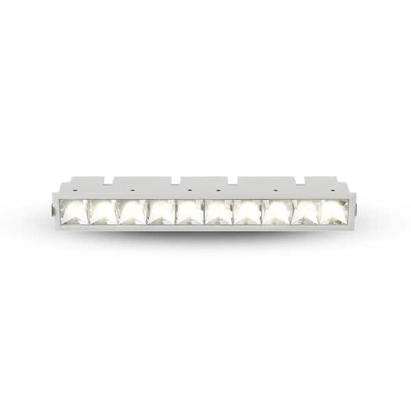 Rubik 12.5 in. 3000K 100-277V New Construction ETL Certified IC Rated LED Recessed Trim Downlight White Remote Driver