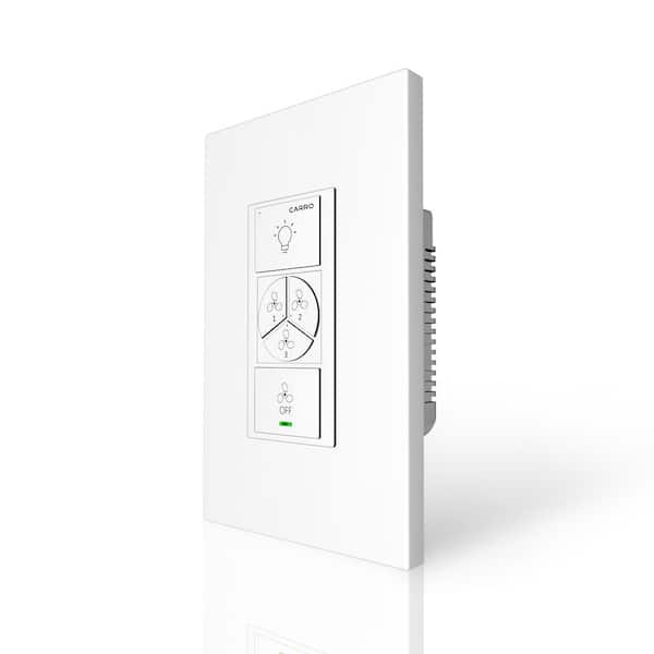 CARRO Pioneer Smart Wi-Fi Ceiling Fan Wall Switch (1-Gang), Works with Alexa, Google Home and Siri