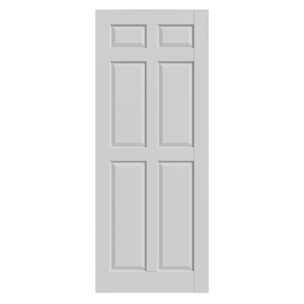 30 in. x 80 in. Judy 6-Panel Textured Interior French Door Solid Core MDF White Primed Wood Interior Door Slab price history on PriceWatchPro