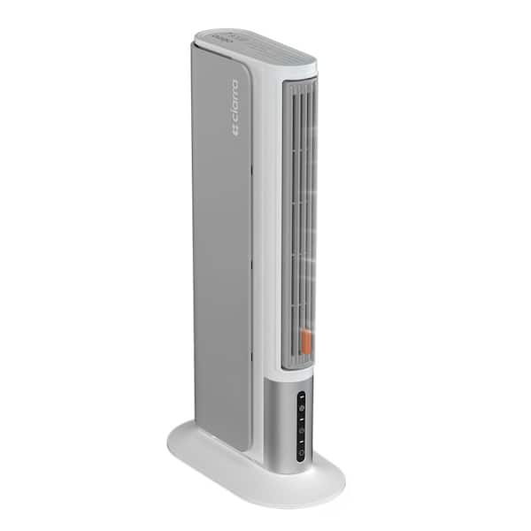 400-Watt 11. 8 in. Ultraslim Electric Space Heater, Heater and Fan Combo with PTC Fast Heating, 3 Speed, Timer, Quiet