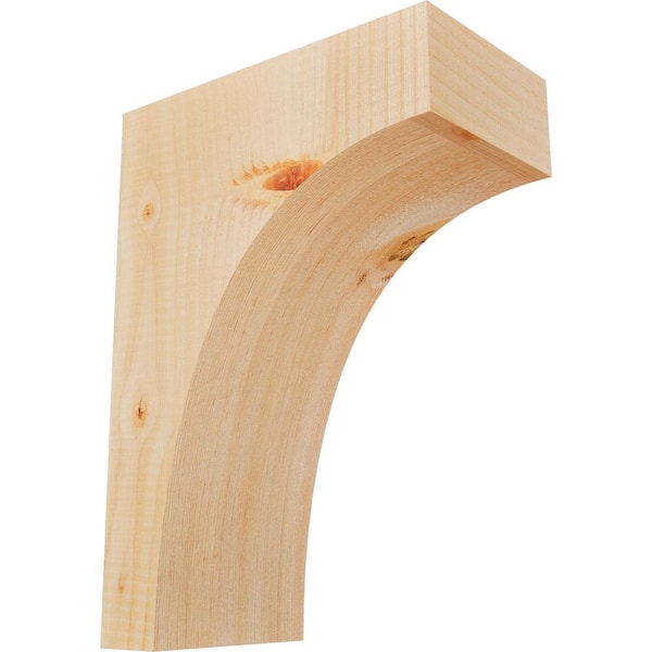 Ekena Millwork 5-1/2 in. x 10 in. x 14 in. Douglas Fir Huntington Smooth Corbel