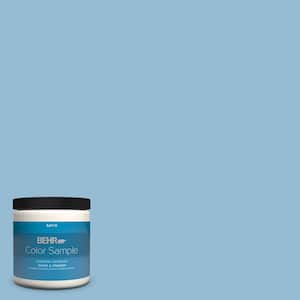 8 oz. #M500-3 Blue Chalk color Satin Enamel Interior/Exterior Paint & Primer Color Sample