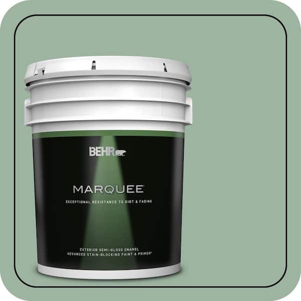 BEHR MARQUEE 5 gal. #S410-4 Copper Patina Semi-Gloss Enamel Exterior Paint & Primer