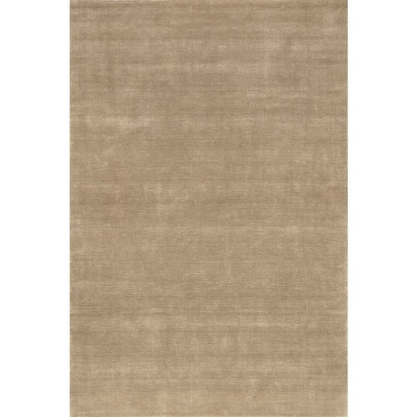 Speckled Wool-Blend Fawn 8 ft. x 8 ft. Indoor Square Rug