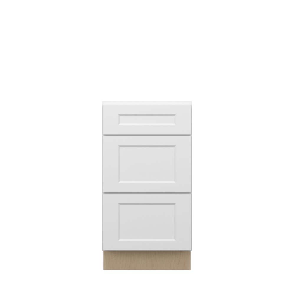 Norfolk Shaker 18 in. W x 34.5 in. H x 24 in. D in Painted White Plywood As