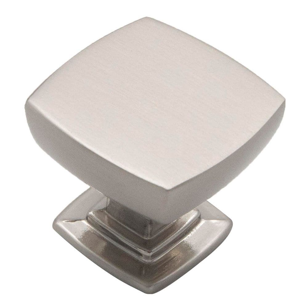 Plaza Collection Square Knob 1-1/8 in. Satin Nickel Square Cabinet Knob (Set of 10) price history on PriceWatchPro