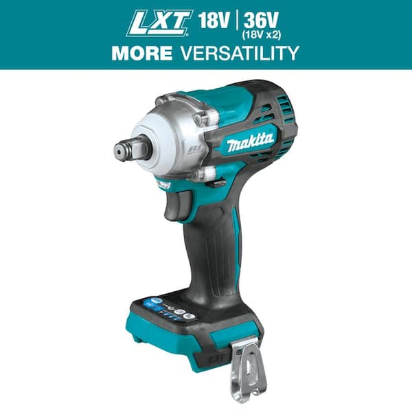 Makita 18V LXT Lithium Ion Brushless Cordless 4 Speed 1 2 in. Sq. Drive Impact Wrench w Friction Ring Anvil Tool Only XWT14Z The Home Depot